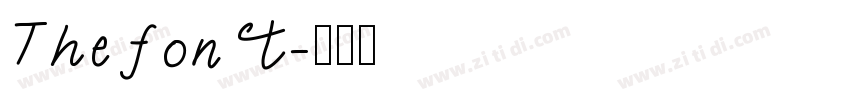 The font字体转换